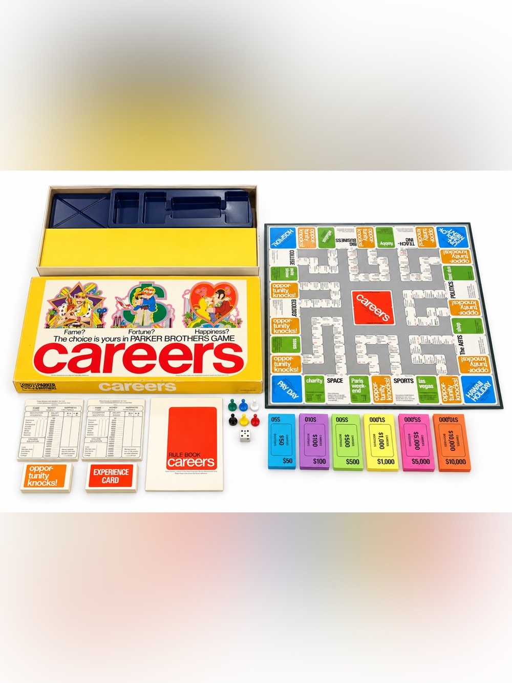 Vintage 1971 Parker Brothers Careers Board Game Complete Canada Retro